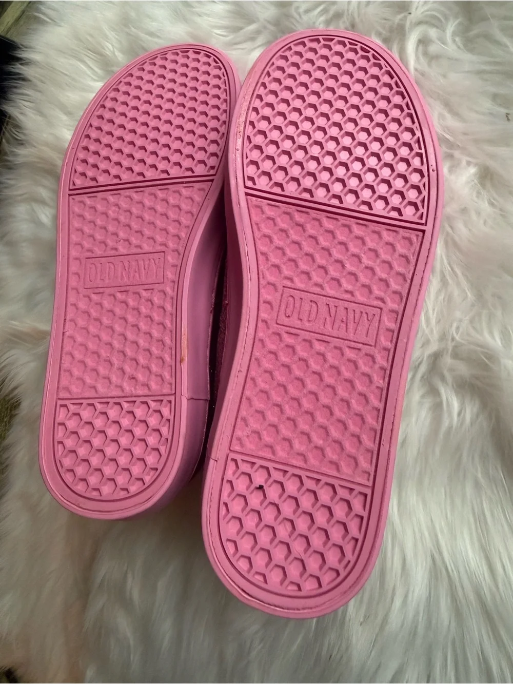 Glitter Pink Casual Sneakers - Big Kids size 3 OldNavy